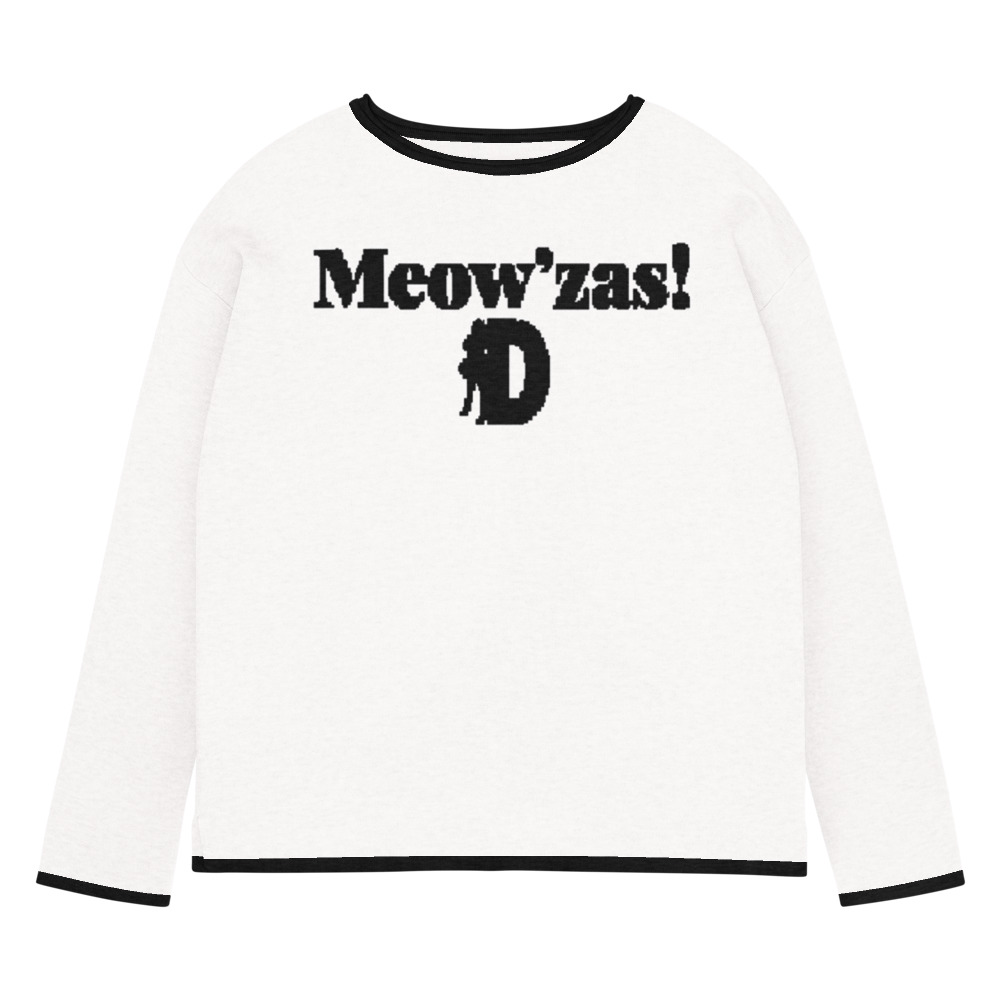 Daniland women's Meow’zas! sweater, white