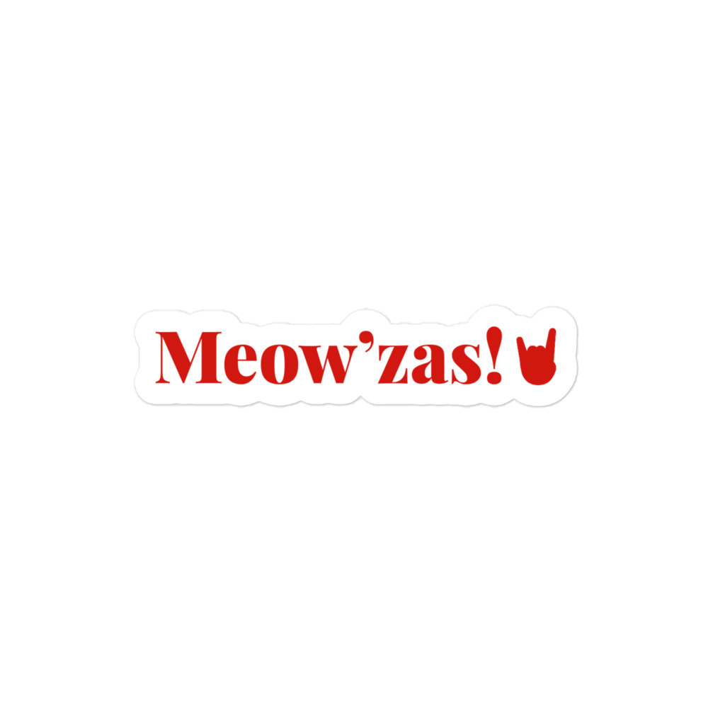 Meow’zas! sticker