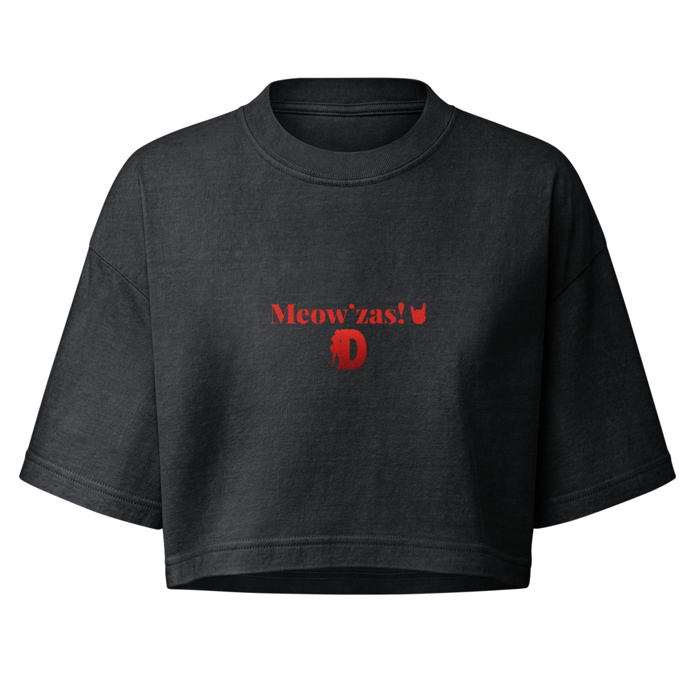 Daniland women's Meow’zas! cropped tee